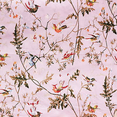 F62/1003.CS Hummingbirds Cotton Print Lilac by Cole & Son Fabric David Easton Designs Cotton 100% United Kingdom Light Horizontal: 36 inches and Vertical: 21 inches 54 inches - Fabric Carolina -