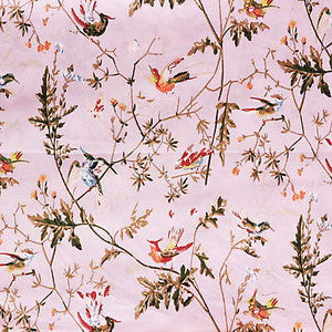 F62/1003.CS Hummingbirds Cotton Print Lilac by Cole & Son Fabric
