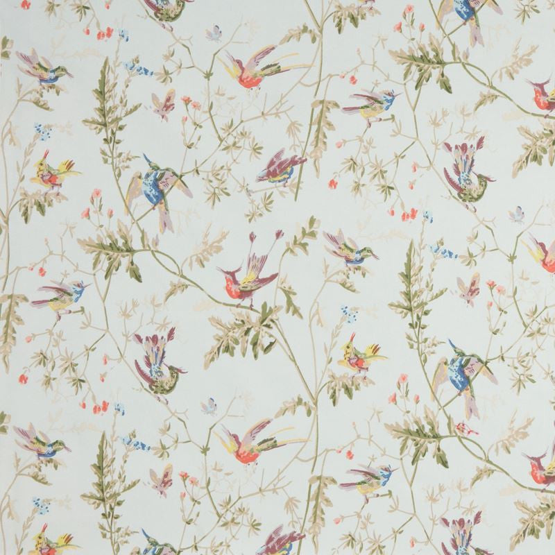 F62/1004.CS Hummingbirds Cotton Print Ruban by Cole & Son Fabric David Easton Designs Cotton 100% United Kingdom Light Horizontal: 36 inches and Vertical: 21 inches 54 inches - Fabric Carolina -