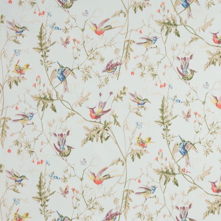F62/1004.CS Hummingbirds Cotton Print Ruban by Cole & Son Fabric David Easton Designs Cotton 100% United Kingdom Light Horizontal: 36 inches and Vertical: 21 inches 54 inches - Fabric Carolina -