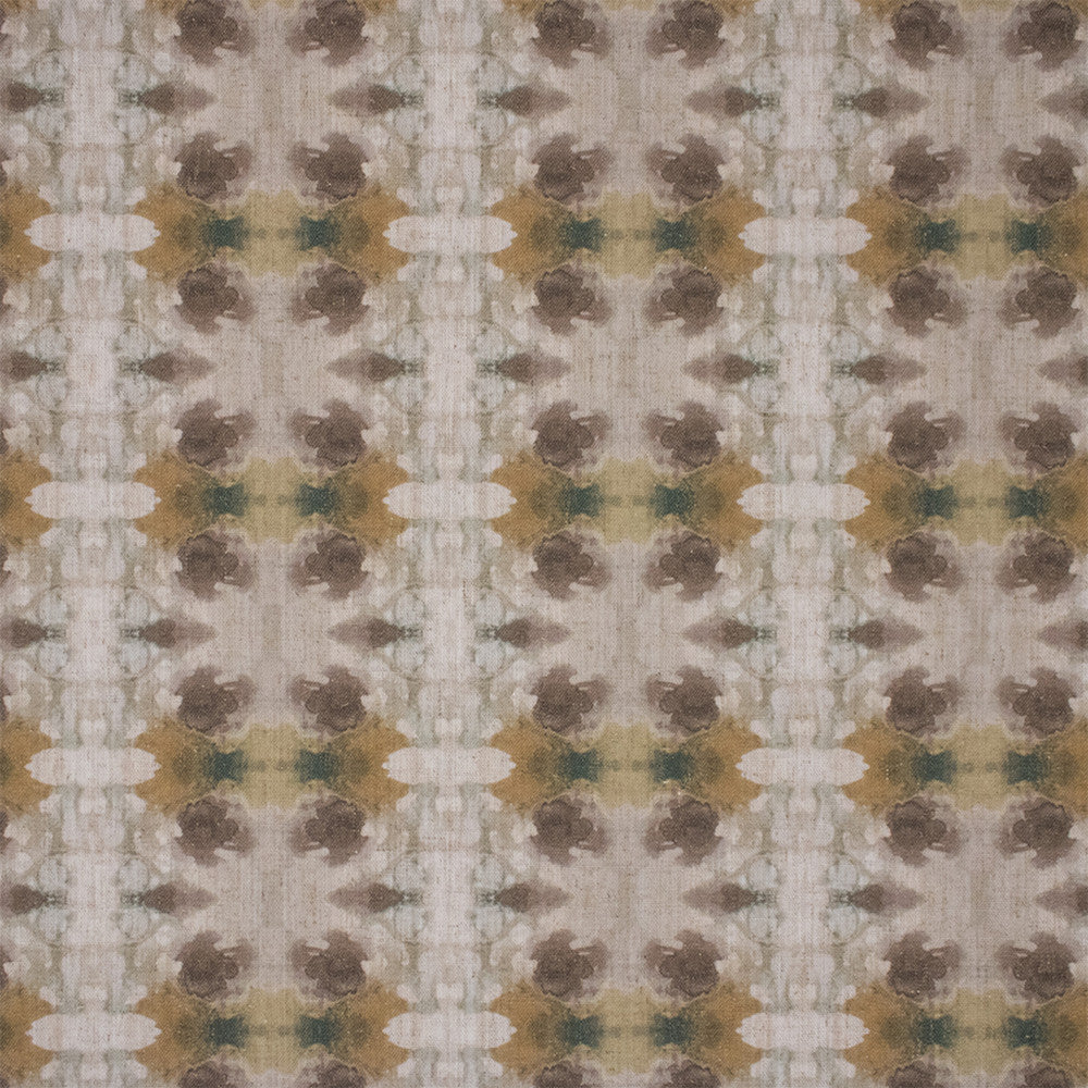 Greenhouse Fabric F6206 Earthen - 92.6% Polyester, 7.4% Linen China 30000 6.25" H, 4.75" V 54" - My Fabric Connection -