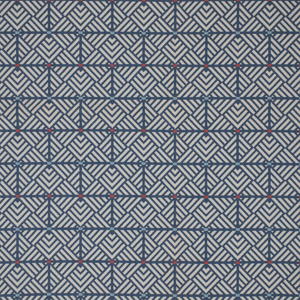 Greenhouse Fabric F6247 Sea - 72% Polypropylene, 28% Polyester Mexico 40000 3.62" H, 3.75" V 54" - My Fabric Connection -