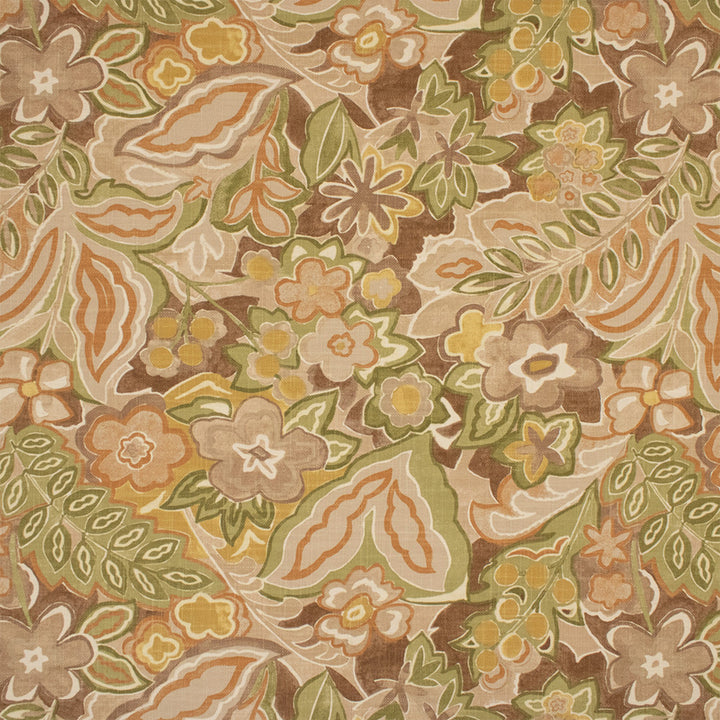 Greenhouse Fabric F6285 Foliage - 75% Cotton, 25% Linen Pakistan 17000 27.25" H, 24.75" V 55" - My Fabric Connection -