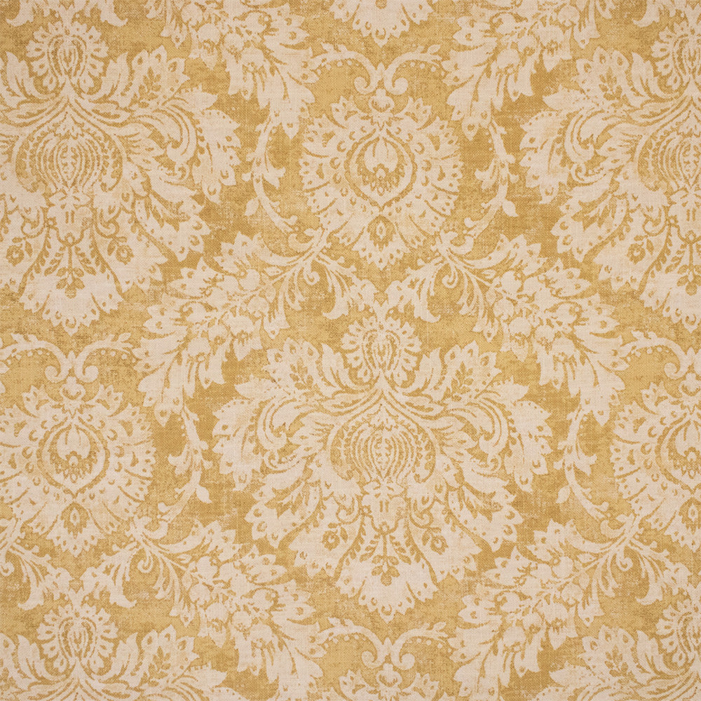 Greenhouse Fabric F6292 Daffodil - 75% Cotton, 25% Linen Pakistan 17000 27.5" H, 24.75" V 55" - My Fabric Connection -