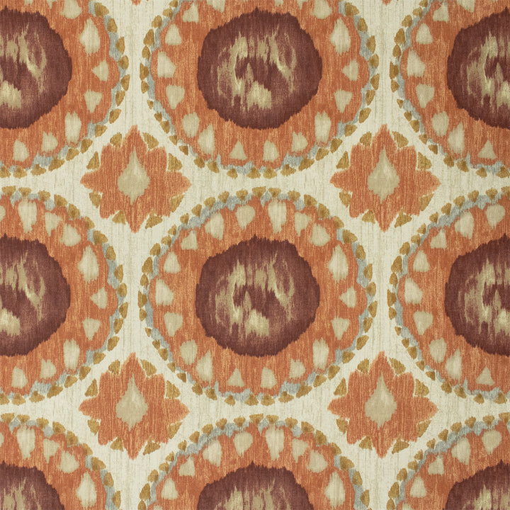 Greenhouse Fabric F6296 Auburn - 100% Cotton Pakistan 30000 9" H, 8.4" V 54" - My Fabric Connection -