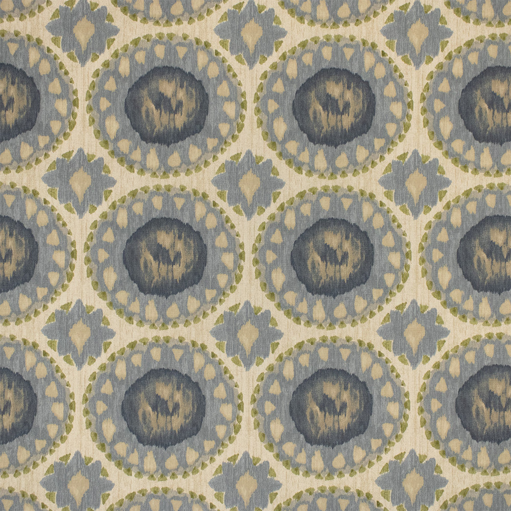 Greenhouse Fabric F6325 Denim - 100% Cotton Pakistan 30000 9" H, 8.4" V 54" - My Fabric Connection -