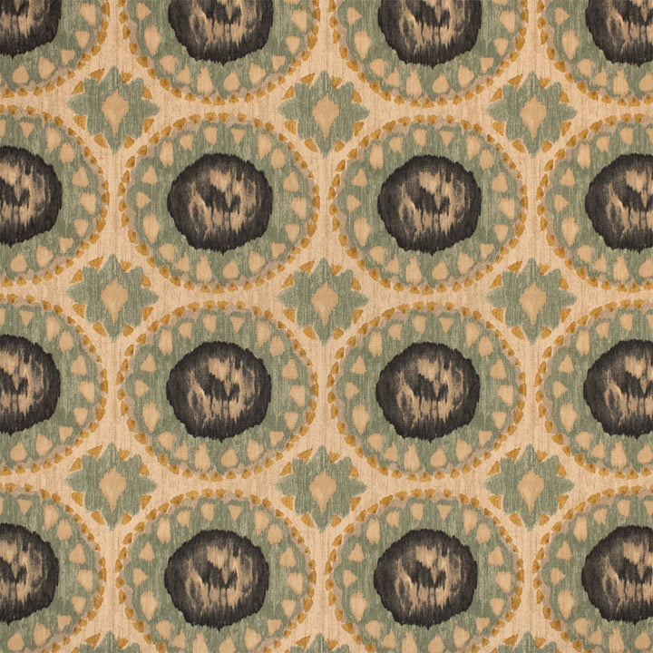 Greenhouse Fabric F6344 Verdigris - 100% Cotton Pakistan 30000 9" H, 8.4" V 54" - My Fabric Connection -