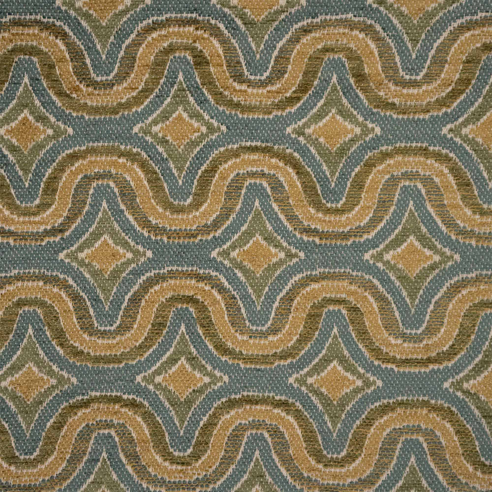 Greenhouse Fabric F6345 Beryl - 71% Acrylic, 16% Polypropylene, 13% Polyester Belgium 102000 7.125" H, 12" V 54" - My Fabric Connection -
