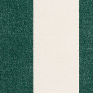 8402 6-Stripe Forest Green / White by Sunbrella Fabric