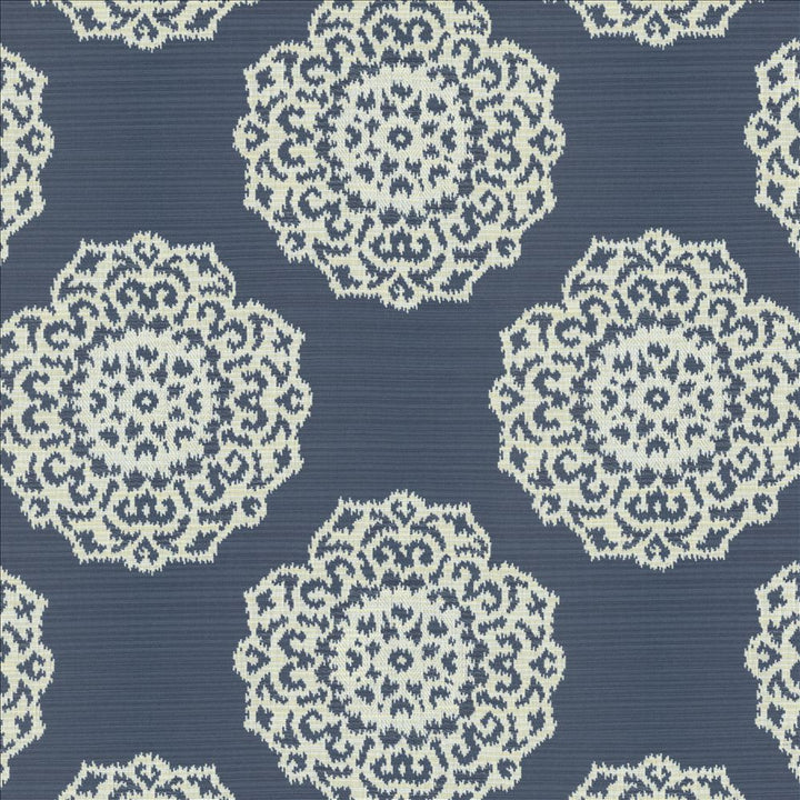 Faircrest Cobalt by Kasmir Fabric 5143 50% Polyester
33% Rayon
17% Cotton
 USA </p><p>Repeat: Horizontal: 13 4/8 inches and Vertical: 13 4/8 inches 54 - Fabric Carolina -