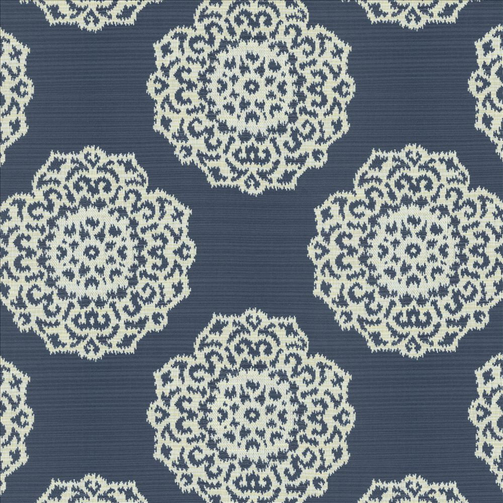 Faircrest Cobalt by Kasmir Fabric 5143 50% Polyester
33% Rayon
17% Cotton
 USA 30,000 Wyzenbeek Double Rubs Horizontal: 13 4/8 inches and Vertical: 13 4/8 inches 54 - Fabric Carolina -
