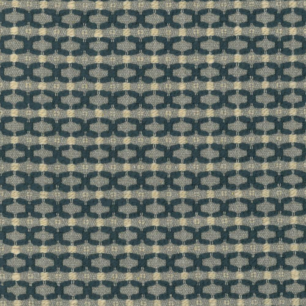 Falkirk Trellis Prussian by Kasmir Fabric 1441 89% Cotton
6% Polyester
4% Acrylic
1% Nylon
 USA </p><p>Repeat: Horizontal: 1 inches and Vertical: 1 inches 54 - Fabric Carolina -
