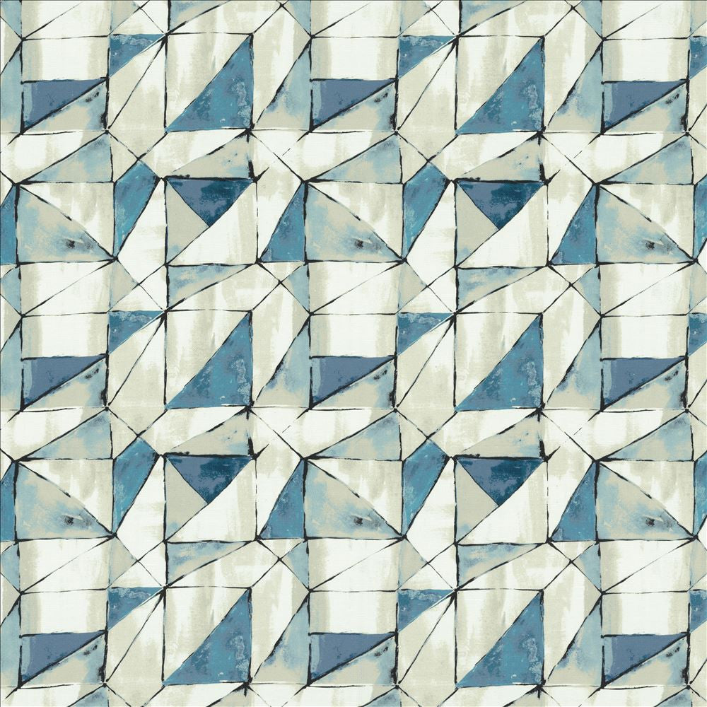 Falsetto Sea Blue by Kasmir Fabric 1458 55% Linen
45% Cotton
 CHINA </p><p>Repeat: Horizontal: 13 6/8 inches and Vertical: 13 2/8 inches 54 - Fabric Carolina -