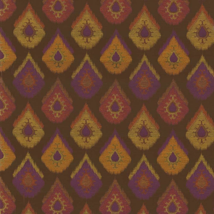 Farrahkey Spice by Kasmir Fabric 1418 100% Polyester CHINA 12,000 Wyzenbeek Double Rubs H: 15 inches, V:27 4/8 inches 58 - 59 - Fabric Carolina - Kasmir