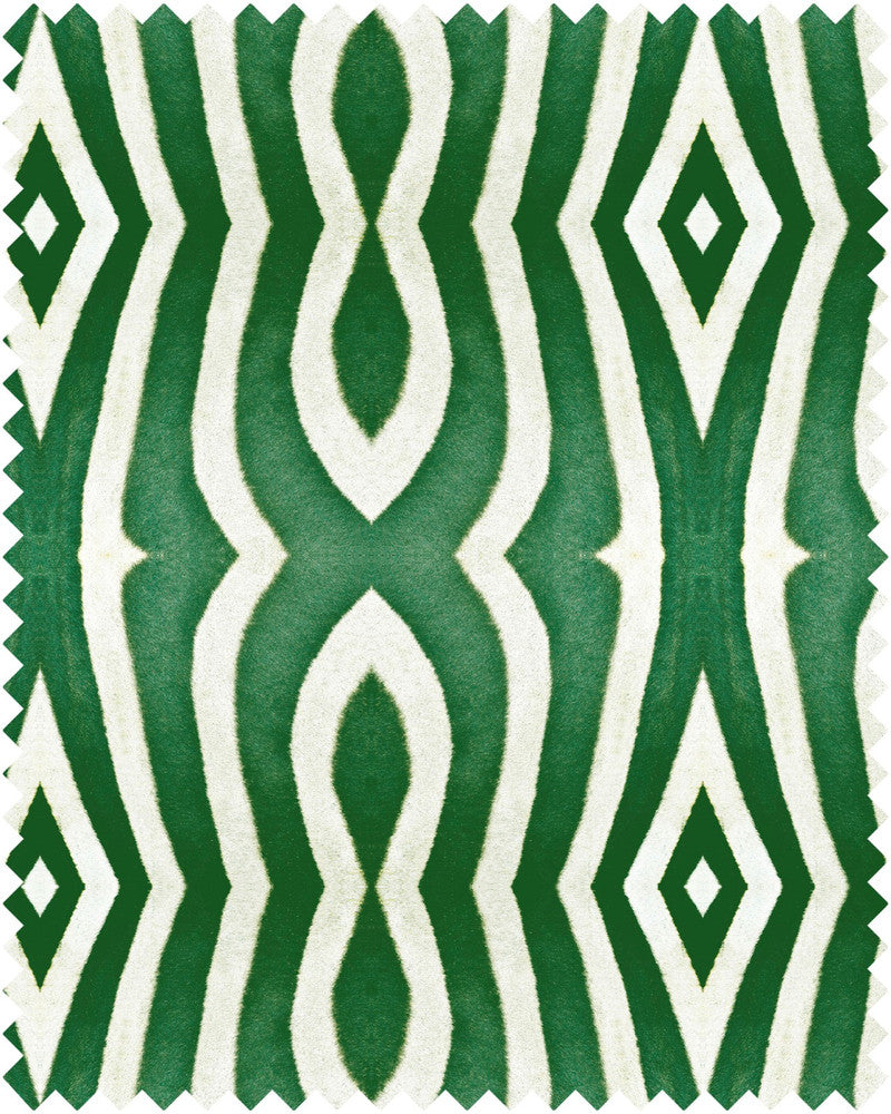 RIVERSIDE Linen (FB00003) by Mind The Gap | FB00003 | TROPICAL MOOD | Green, White | Fabric Carolina | https://www.fabriccarolina.com/
