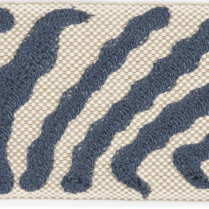 FC1005.H10 Montford Indigo by Mulberry Fabric Modern Country Cotton 55%, Spun Polyester 45% India see sample Horizontal: 2.1591 inches and Vertical: 11.8082 inches 2.1591 inches - Fabric Carolina -