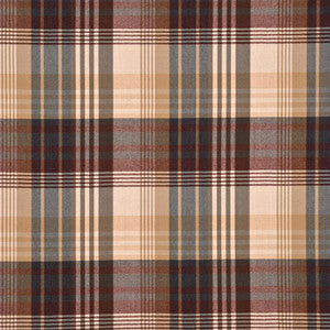 Ancient Tartan Red/Charcoal by Mulberry Fabric