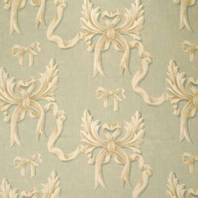 Ophelia'S Bow Pale Aqua by Mulberry Fabric
