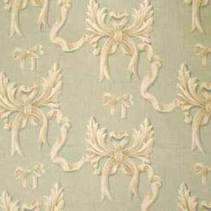 Ophelia'S Bow Pale Aqua by Mulberry Fabric