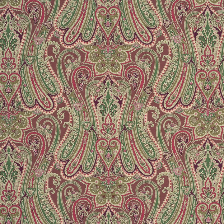 Heirloom Paisley Damson by Mulberry Fabric