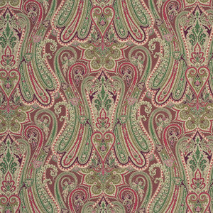 Heirloom Paisley Damson by Mulberry Fabric