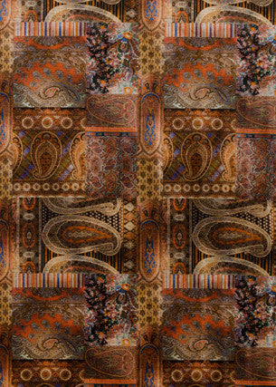 Lomond Velvet Multi by Mulberry Fabric