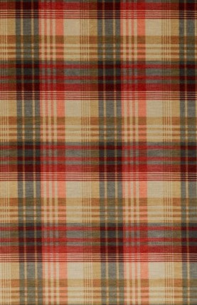 Velvet Ancient Tartan Spice by Mulberry Fabric