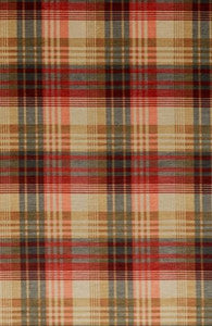 Velvet Ancient Tartan Spice by Mulberry Fabric