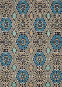 Magic Carpet Indigo by Mulberry Fabric