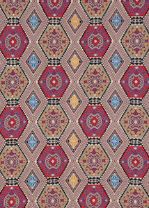 Magic Carpet Plum by Mulberry Fabric