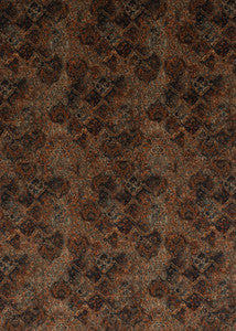 Bohemian Velvet Teal/Spice by Mulberry Fabric