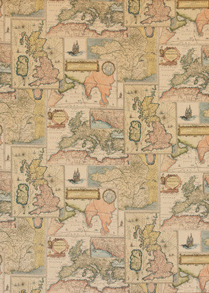 Bohemian Travels Velvet Multi by Mulberry Fabric
