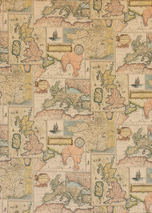 Bohemian Travels Velvet Multi by Mulberry Fabric