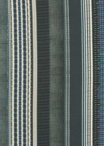 Festival Stripe Indigo by Mulberry Fabric