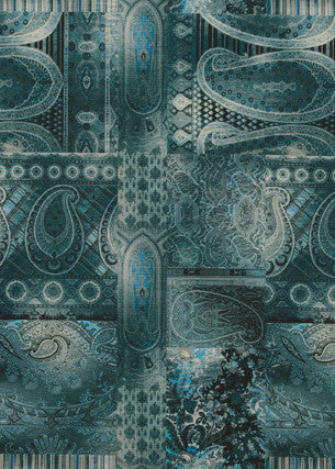 Lomond Linen Teal by Mulberry Fabric