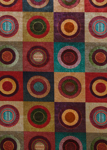 Dress Circle Velvet Red/Plum by Mulberry Fabric