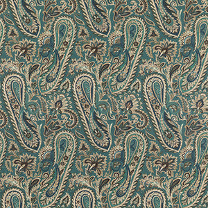 Hoxley Teal by Mulberry Fabric