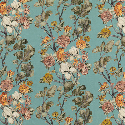 Wild Side Teal by Mulberry Fabric