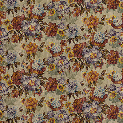 Botanica Red/Plum by Mulberry Fabric