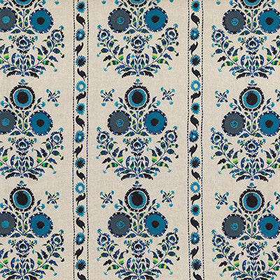 Petersham Indigo by Mulberry Fabric