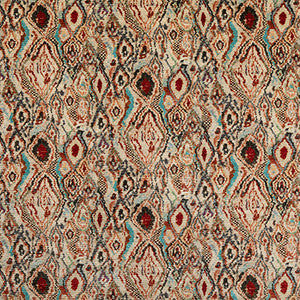 Paint Box Teal/Spice by Mulberry Fabric