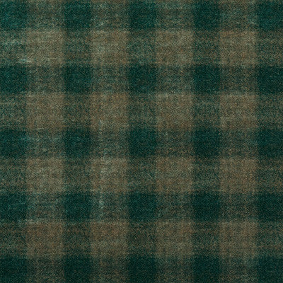 Highland Check Teal by Mulberry Fabric