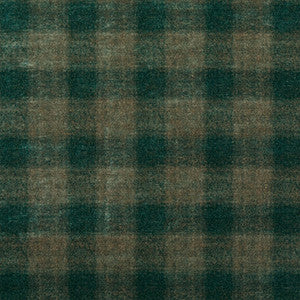 Highland Check Teal by Mulberry Fabric