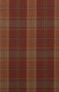 Shetland Plaid Russet by Mulberry Fabric