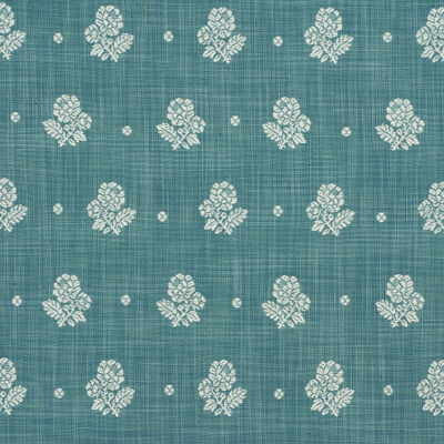 Provence Flower Blue by Mulberry Fabric