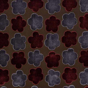 Aster Velvet Rd/Mauv by Mulberry Fabric
