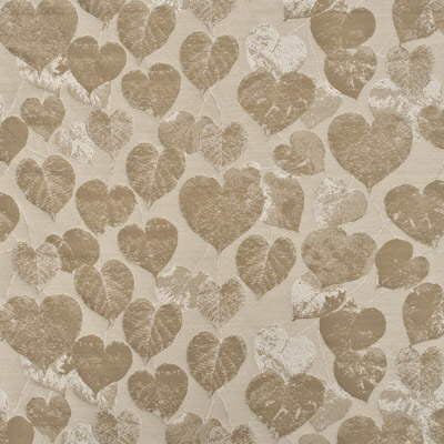 Lime Leaves Antique by Mulberry Fabric