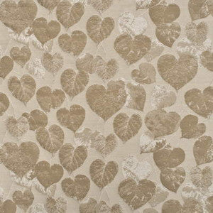 Lime Leaves Antique by Mulberry Fabric