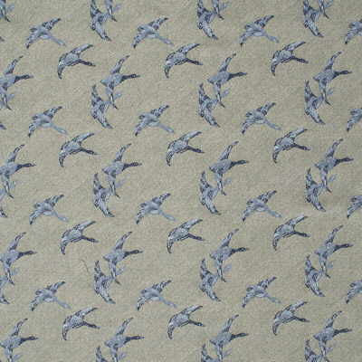 Mallards Blue by Mulberry Fabric