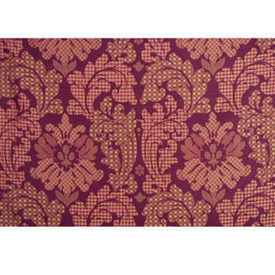 Patchwork Damask Silk Red/Gold by Mulberry Fabric